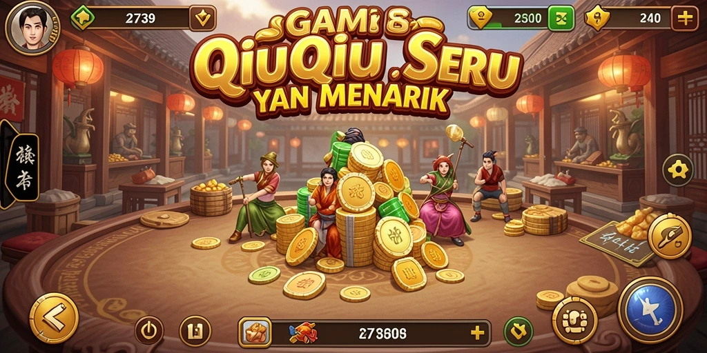 Tampilan gameplay seru dalam QiuQiu 2739.