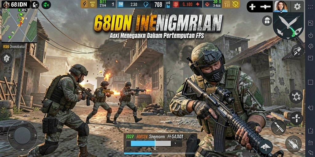 Screenshot aksi gameplay menegangkan di 68IDN.