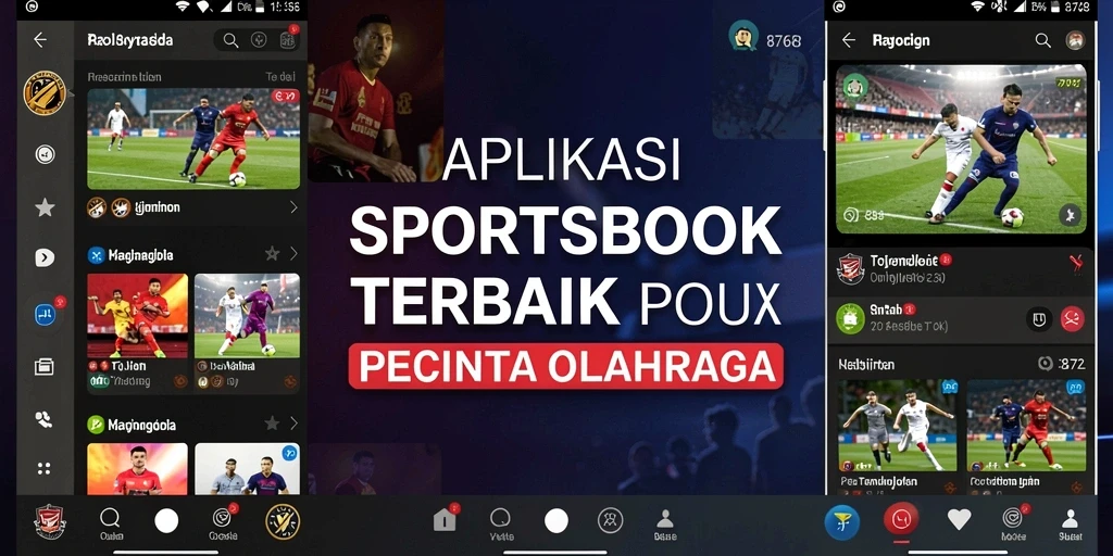 Screenshot menampilkan antarmuka menarik dari aplikasi Sportsbook 8768.