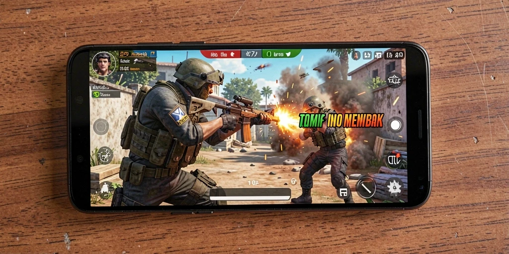 Tampilan menegangkan dari gameplay AFAF dalam pertempuran TPS.