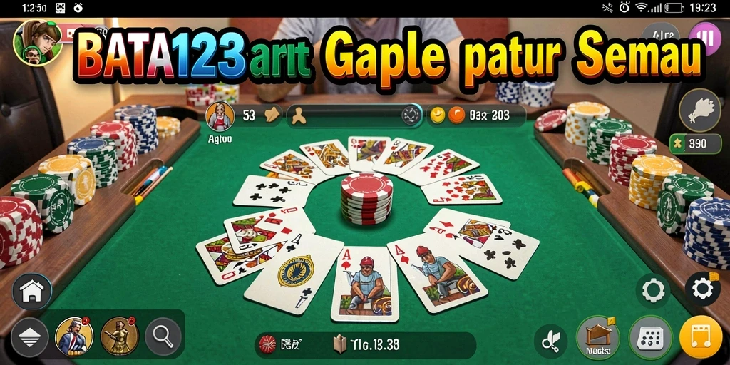 Tampilan gameplay seru BATA123 yang menampilkan strategi Gaple.