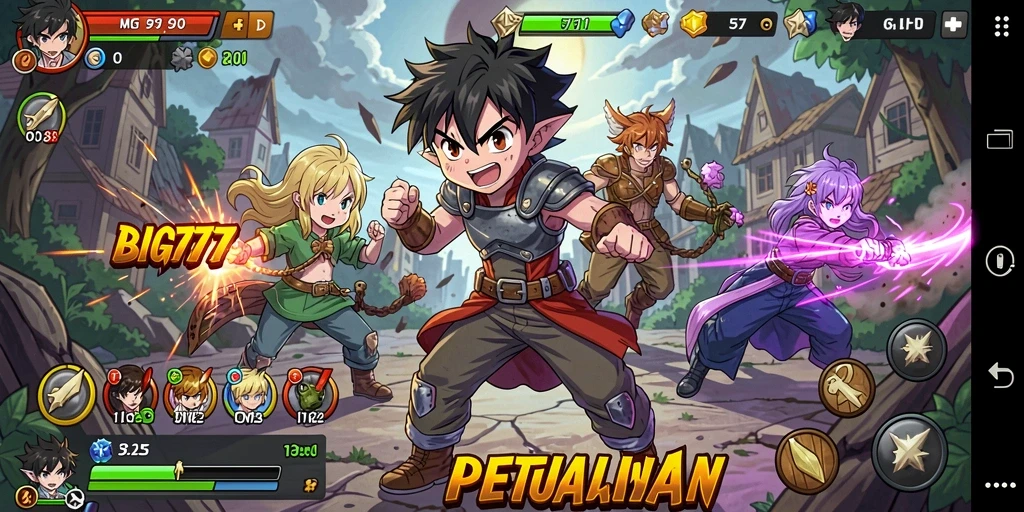 Tampilan gameplay menakjubkan dari BIG777 dengan karakter Anime.