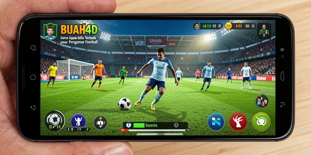 Tampilan gameplay seru dalam BUAH4D dengan aksi sepak bola yang mendebarkan.