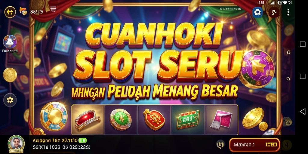 Tampilan gameplay CUANHOKI yang penuh warna dan menarik.