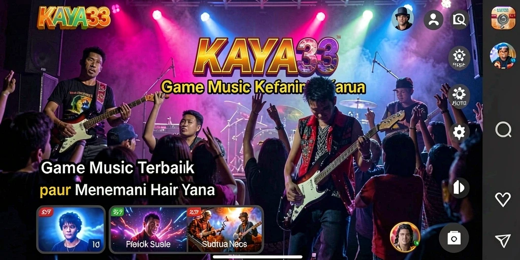 Tampilan gameplay KAYA33 dengan interaksi musik yang seru.