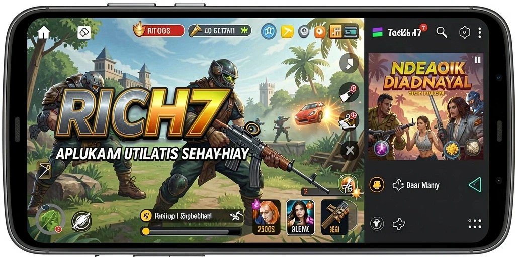 Screenshot RICH7 menampilkan antarmuka pengguna yang sederhana dan efektif.