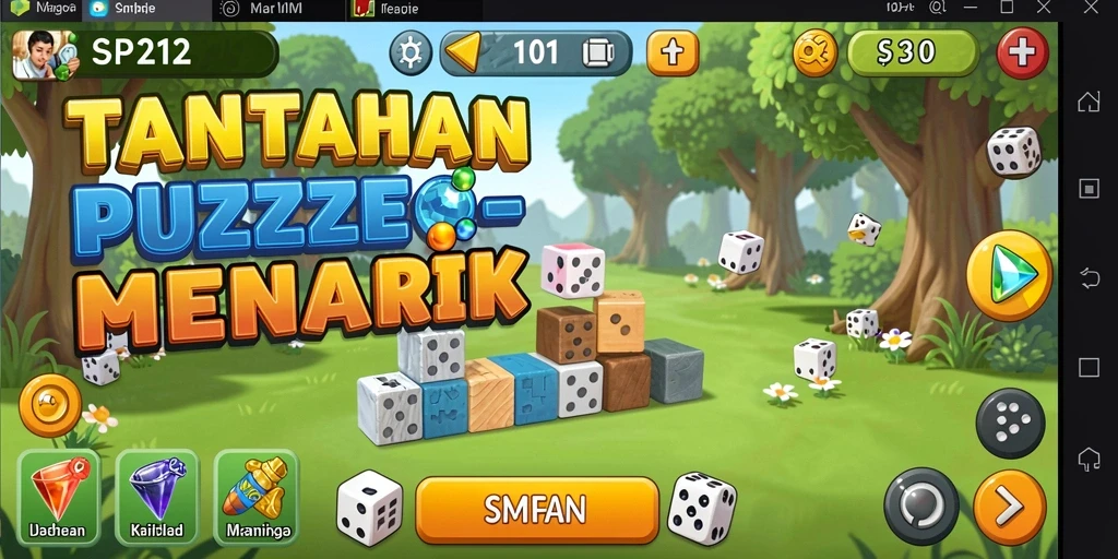 Screenshot gameplay SP212 yang menampilkan keasyikan menyelesaikan puzzle.