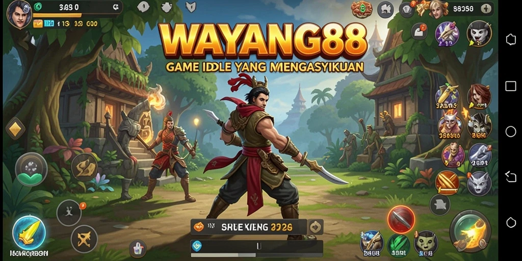 Tampilan gameplay menarik dari WAYANG88 yang penuh warna.